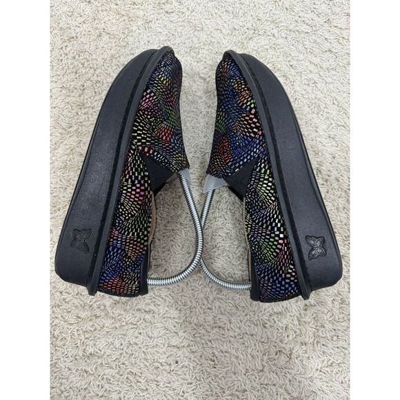 Alegria Debra Viewmaster Swirl Rainbow Leather Comfort Clogs Size EURO 38 US 7.5 - Picture 10 of 16